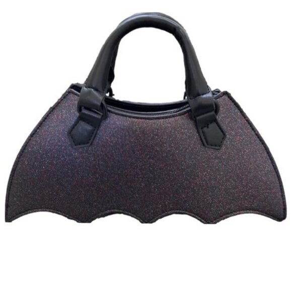 Luv Betsey Betsey Johnson Glittery Sparkle Bat Crossbody Handbag🆕⌚📦🏃💨🚚 - Picture 2 of 16